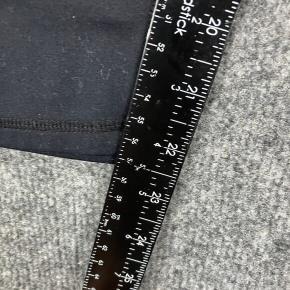 Black Leggings Womens M High Waist Stretch Athletic Yoga Compression Slim Fit - Picture 3 of 9